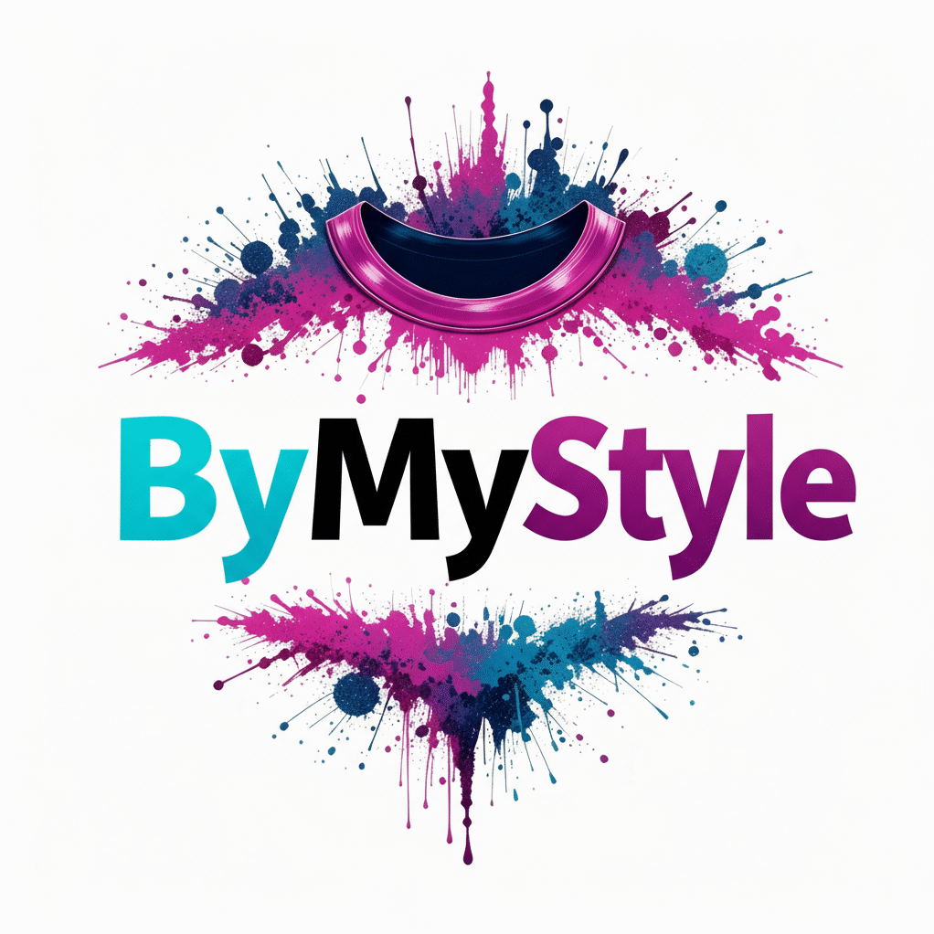bymystyle logo with black my